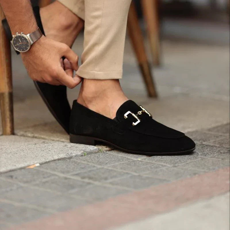 Italienische Leder Loafer Herren Elegant Handgefertigt