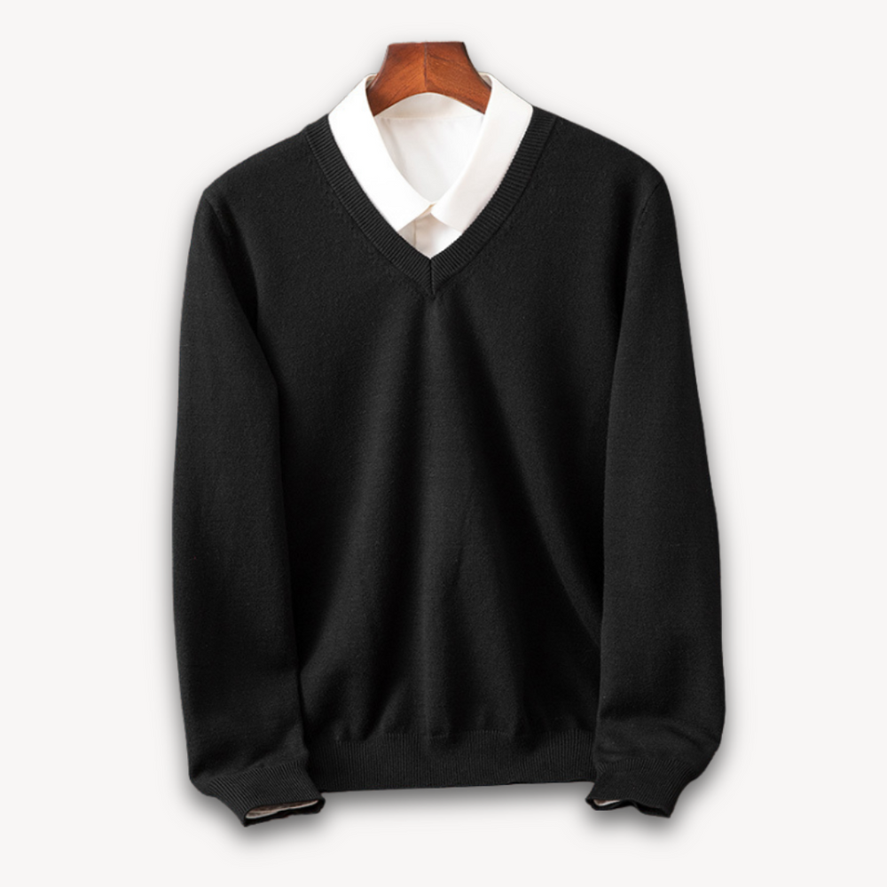 Kaschmir Pullover Herren Strick Weich Warm Sweater