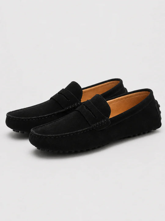 Herren Wildleder-Penny-Loafer | Klassische Slipper