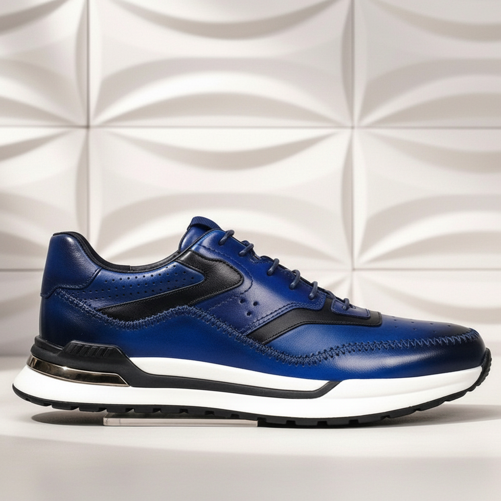 Rindsleder Sneaker Herren Vintage Casual Freizeit