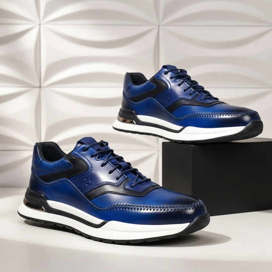Rindsleder Sneaker Herren Vintage Casual Freizeit