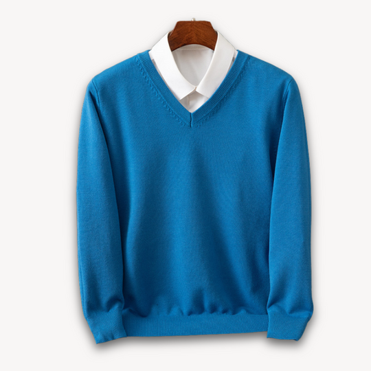 Kaschmir Pullover Herren Strick Weich Warm Sweater