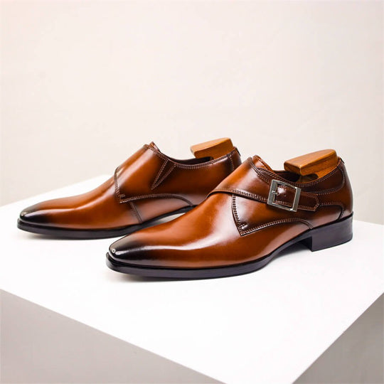 Italienische Leder Anzugschuhe Herren Elegant Business