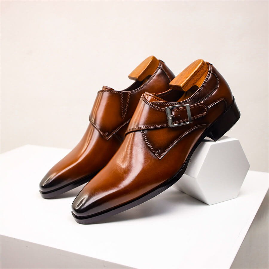 Italienische Leder Anzugschuhe Herren Elegant Business