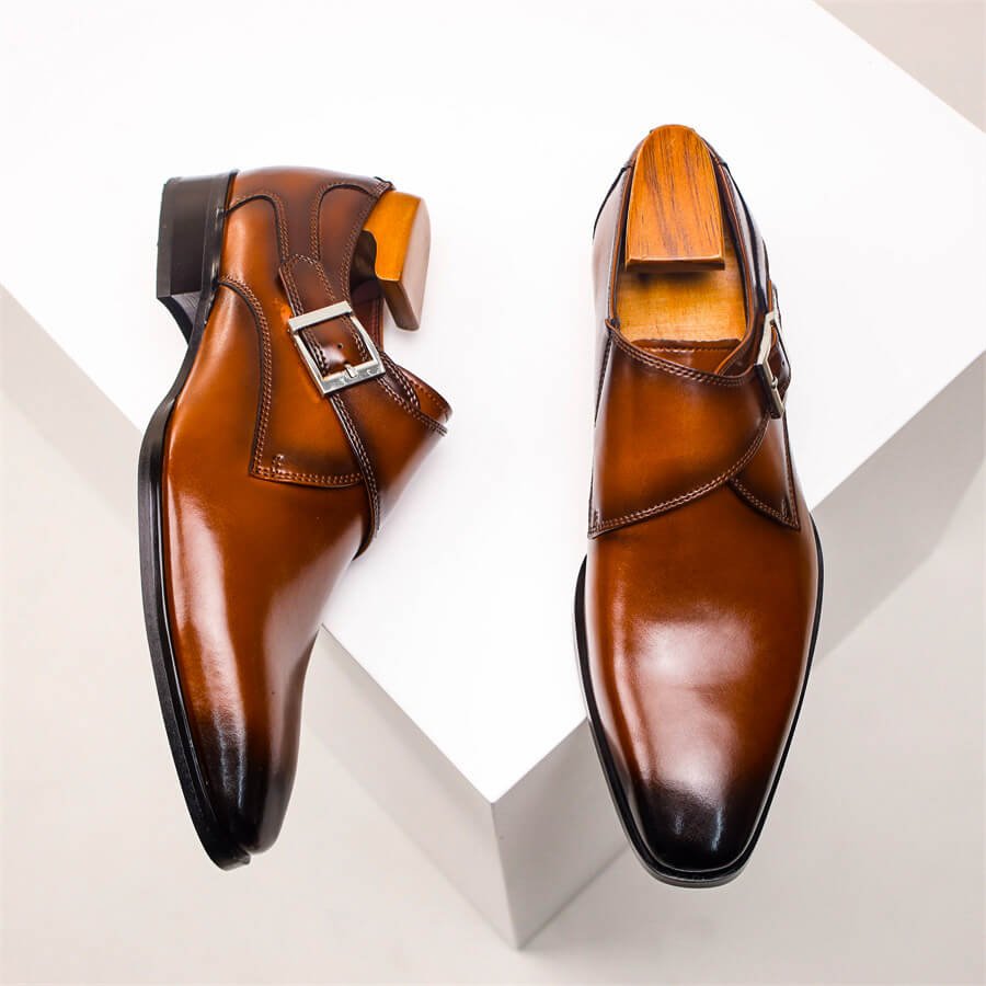 Italienische Leder Anzugschuhe Herren Elegant Business