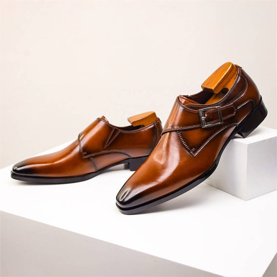 Italienische Leder Anzugschuhe Herren Elegant Business