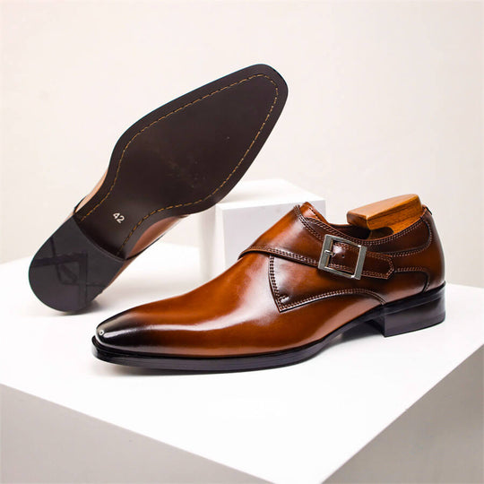 Italienische Leder Anzugschuhe Herren Elegant Business