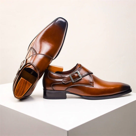 Italienische Leder Anzugschuhe Herren Elegant Business