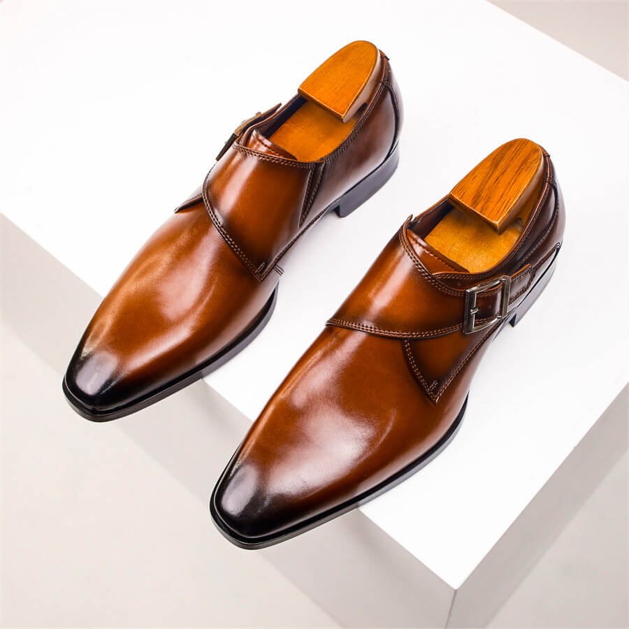 Italienische Leder Anzugschuhe Herren Elegant Business