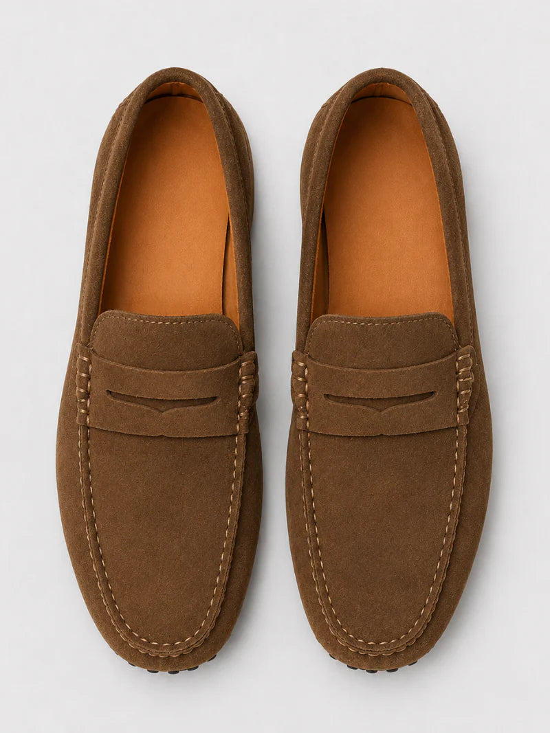 Herren Wildleder-Penny-Loafer | Klassische Slipper