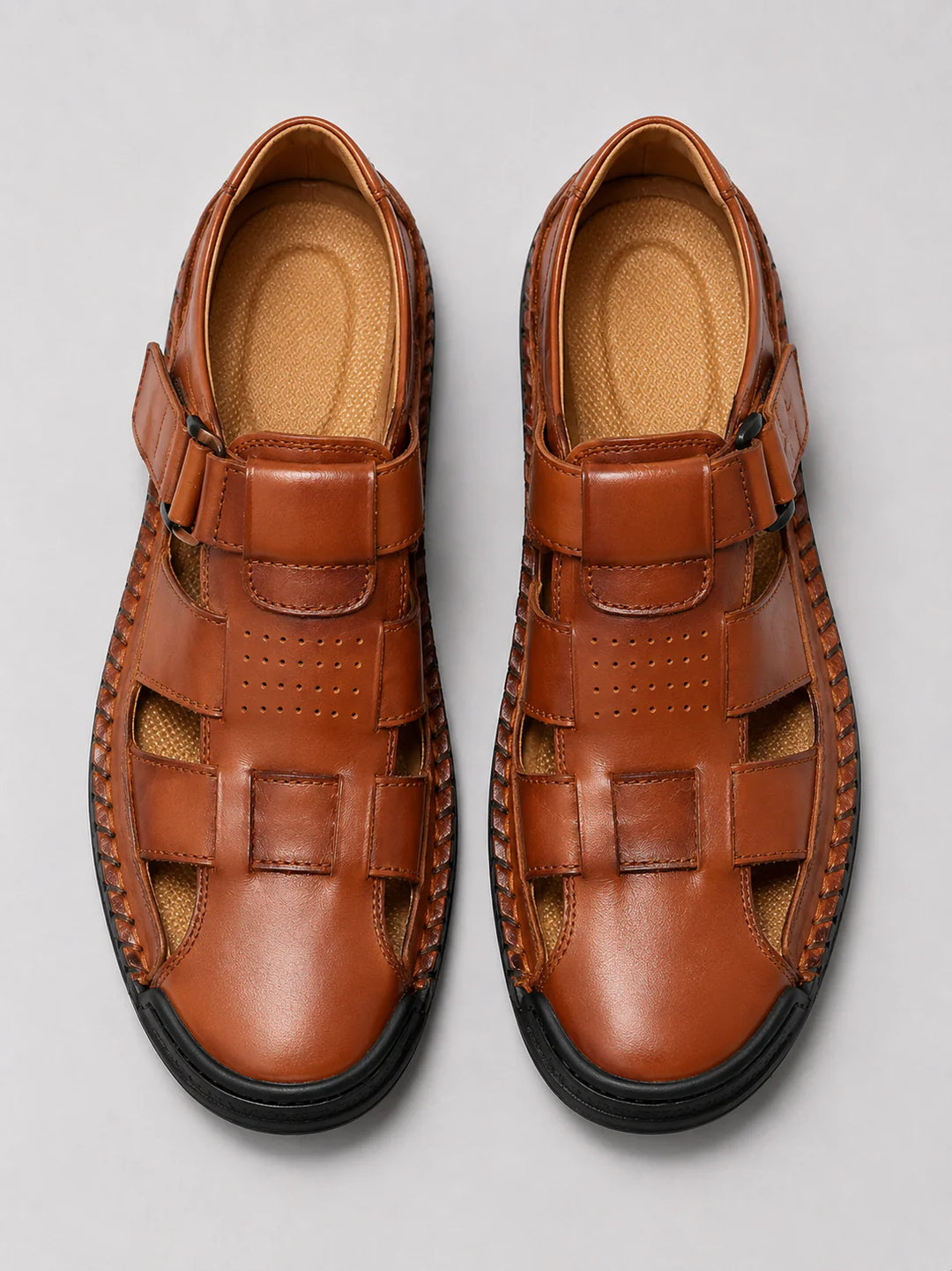 Herren-Ledersandalen | Leichte Sommerschuhe