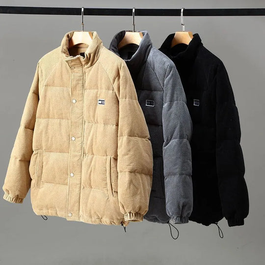 Cord Jacke Herren Thermo Gefüttert Warm Cordjacke