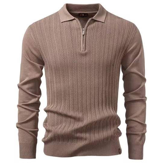 Troyer Quarter-Zip Pullover Herren Urban Sweater Zip