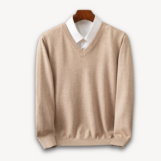 Kaschmir Pullover Herren Strick Weich Warm Sweater