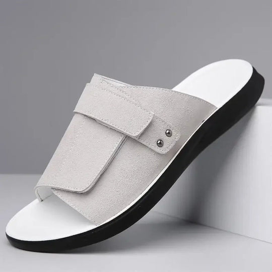 Wildleder Slides Sandalen Herren Strand Sommer Komfort