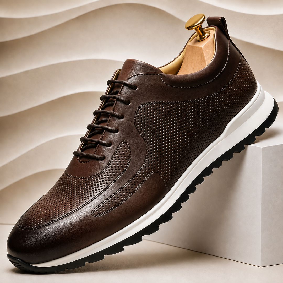 Rindsleder Sneaker Herren Premium Casual Komfort Schuhe