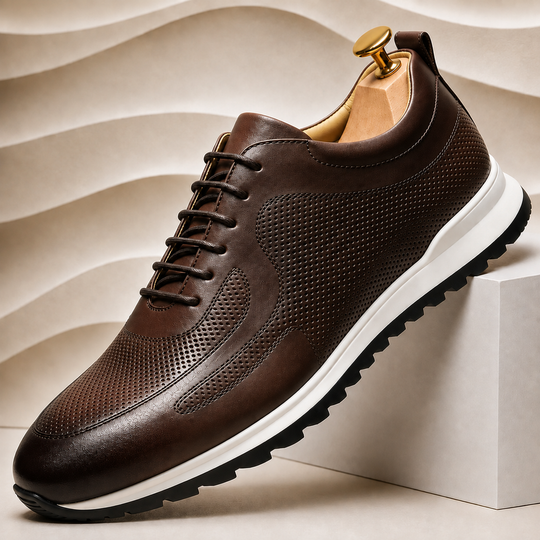Rindsleder Sneaker Herren Premium Casual Komfort Schuhe