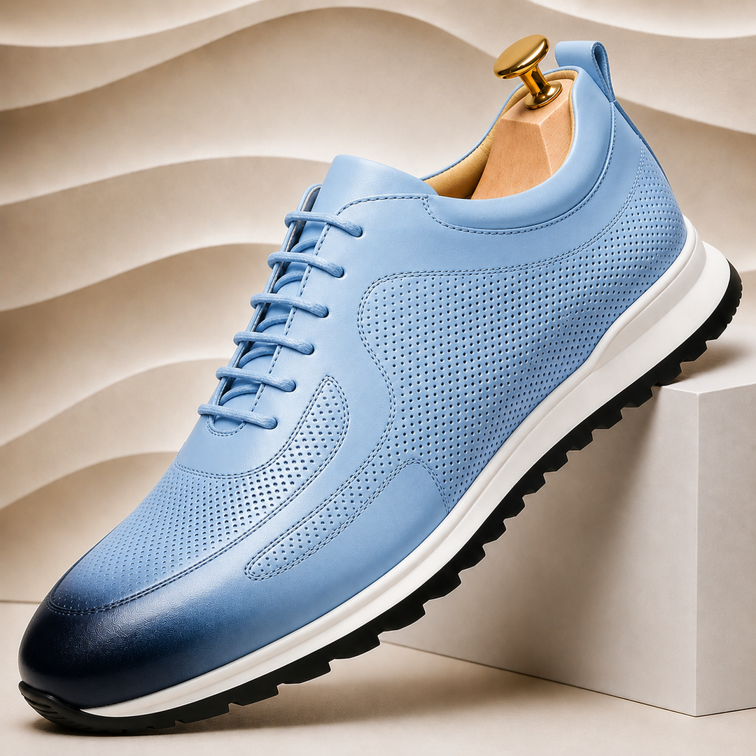 Rindsleder Sneaker Herren Premium Casual Komfort Schuhe