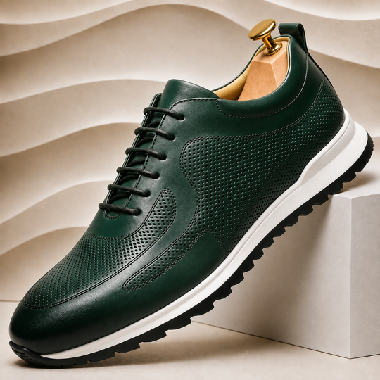 Rindsleder Sneaker Herren Premium Casual Komfort Schuhe