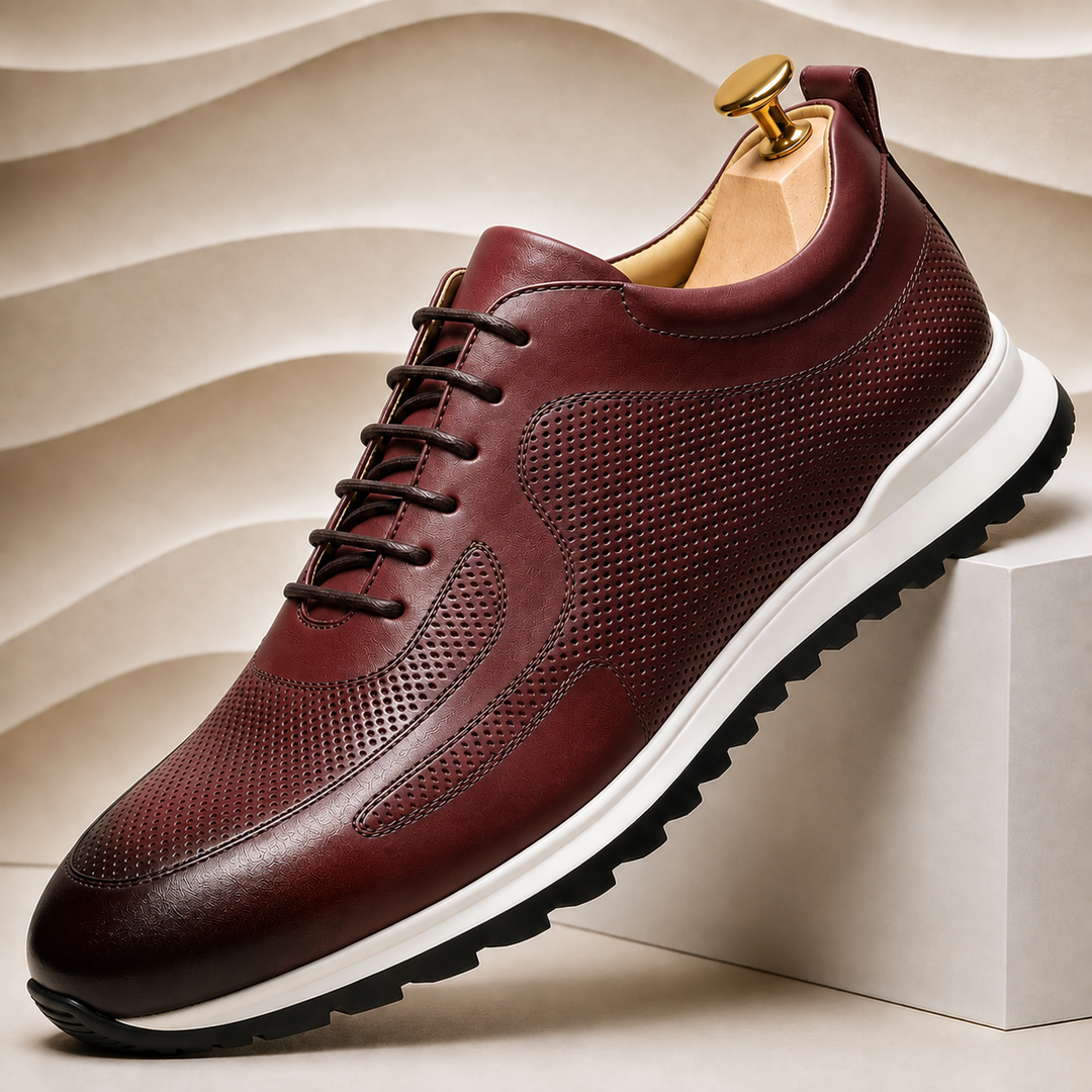 Rindsleder Sneaker Herren Premium Casual Komfort Schuhe