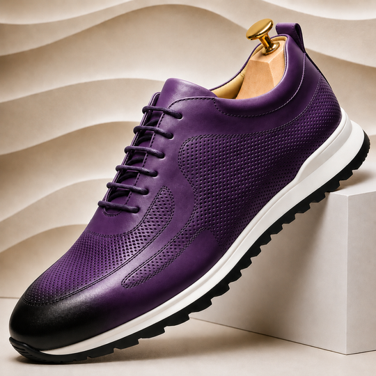 Rindsleder Sneaker Herren Premium Casual Komfort Schuhe