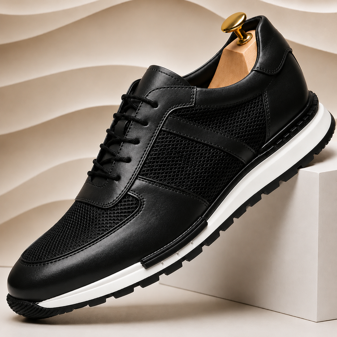 Rindsleder Sneaker Herren Casual Komfort Freizeitschuhe
