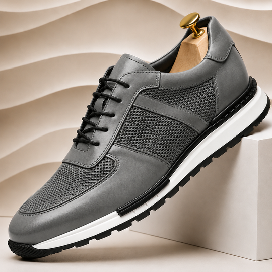 Rindsleder Sneaker Herren Casual Komfort Freizeitschuhe