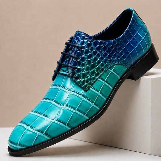 Geprägte Leder Anzugschuhe Herren Business Elegant