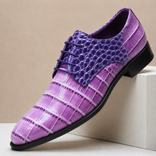 Geprägte Leder Anzugschuhe Herren Business Elegant