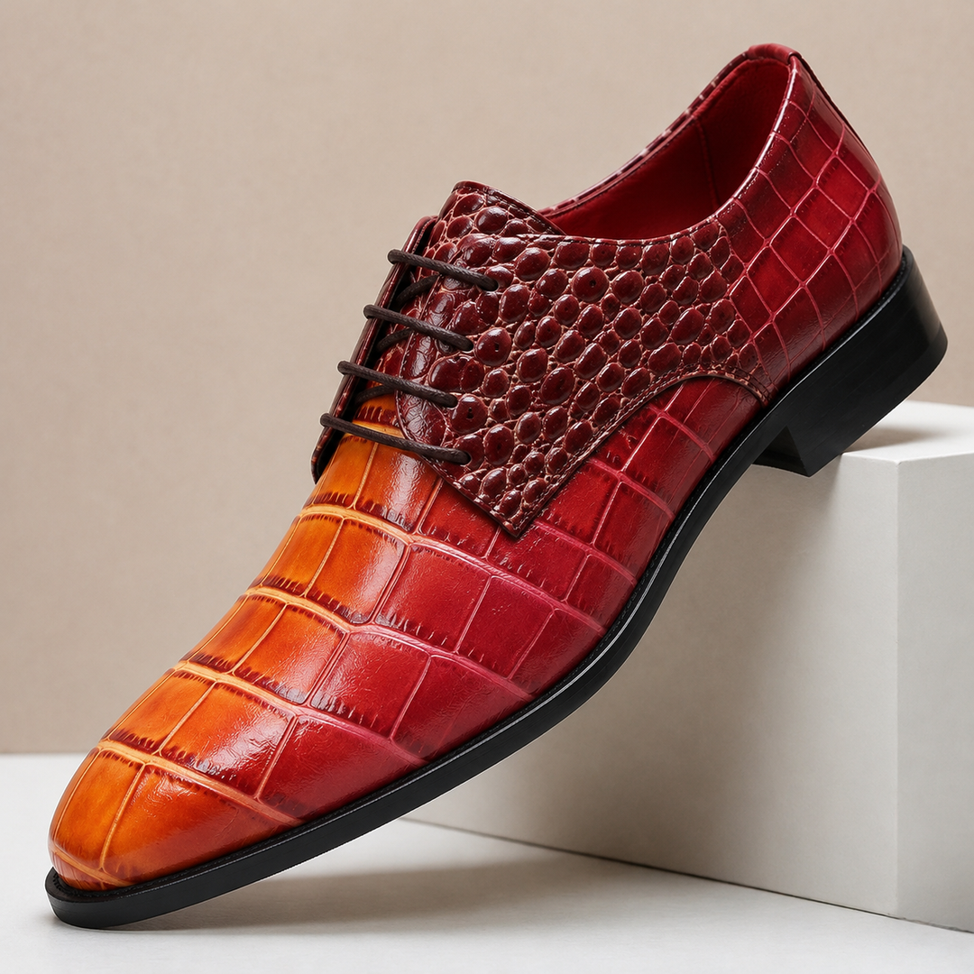 Geprägte Leder Anzugschuhe Herren Business Elegant