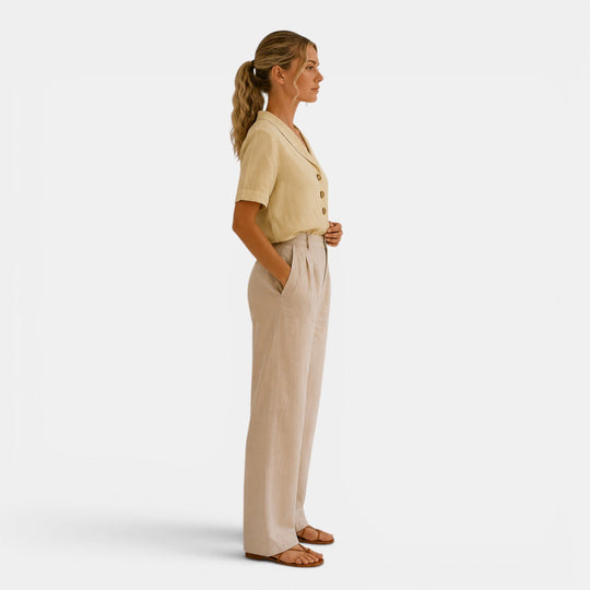 Bluse Damen Kurzarm Locker Knopfleiste Sommer