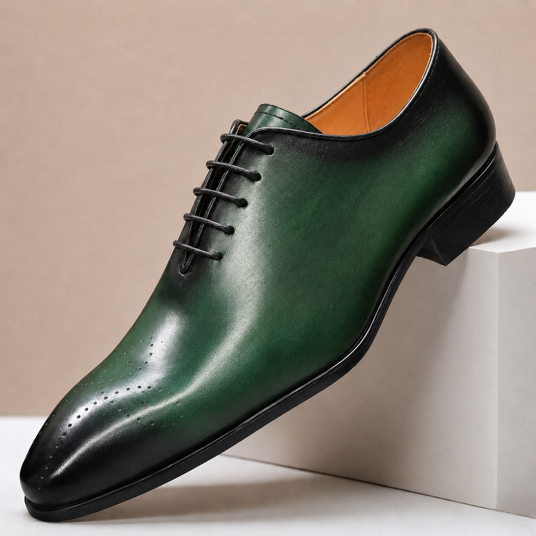 Perforierte Leder Oxford Schuhe Herren Business