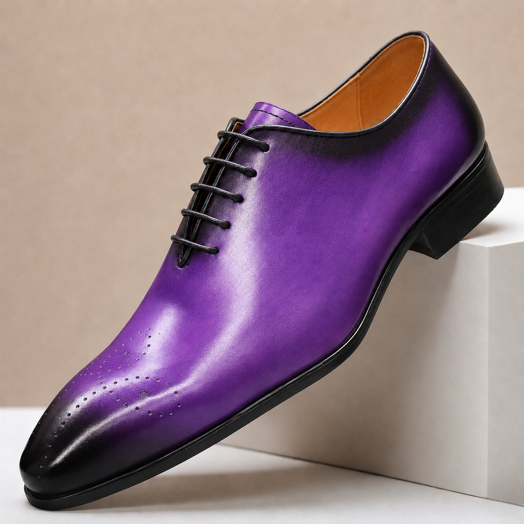 Perforierte Leder Oxford Schuhe Herren Business