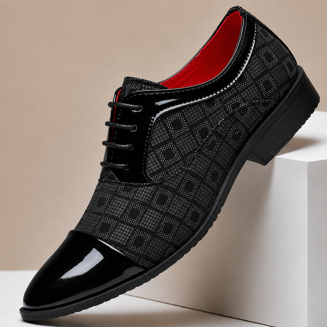 Texturierte Leder Anzugschuhe Herren Business Schuhe