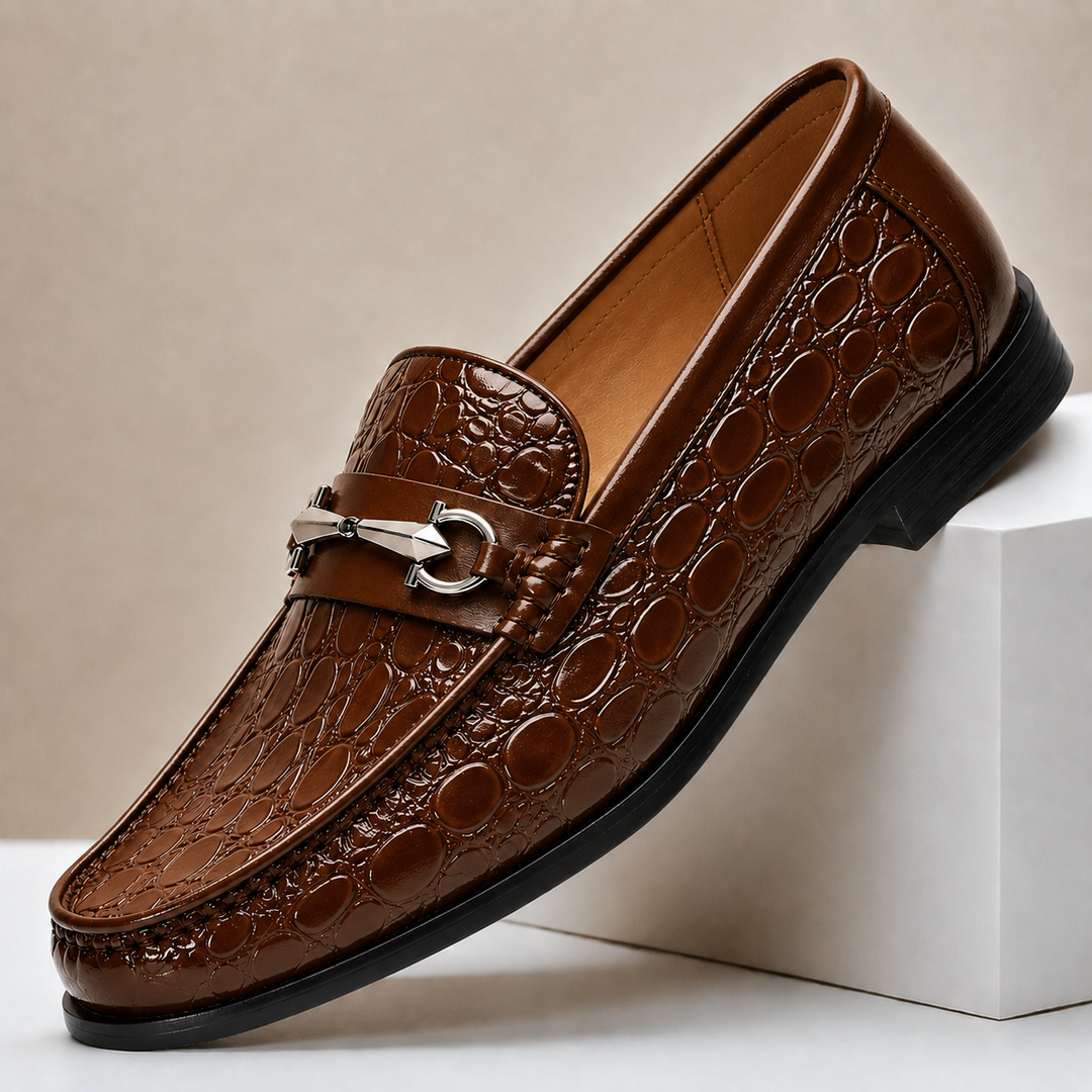 Rindsleder Loafer Herren Slip-On Casual Komfort Slipper