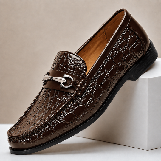 Rindsleder Loafer Herren Slip-On Casual Komfort Slipper