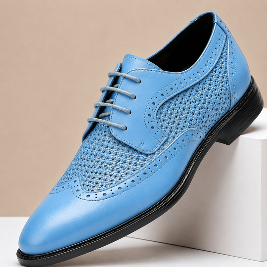Rindsleder Anzugschuhe Herren Paneele Business Elegant