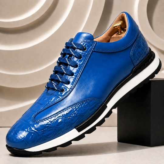 Rindsleder Sneaker Herren Elegant Casual Low-Top Schuhe