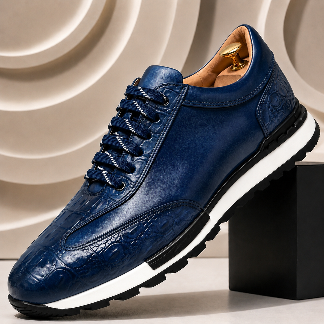 Rindsleder Sneaker Herren Elegant Casual Low-Top Schuhe