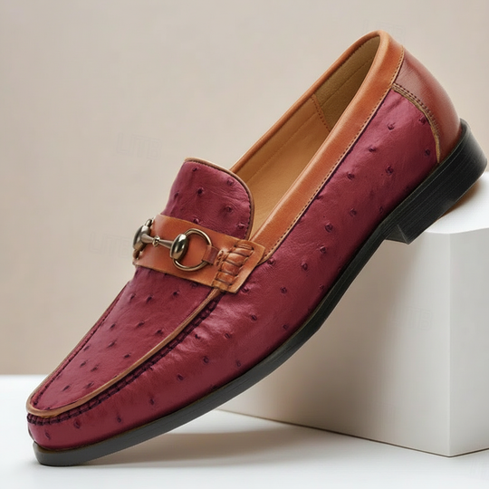 Rindsleder Loafer Herren Elegant Slip-On Penny Slipper
