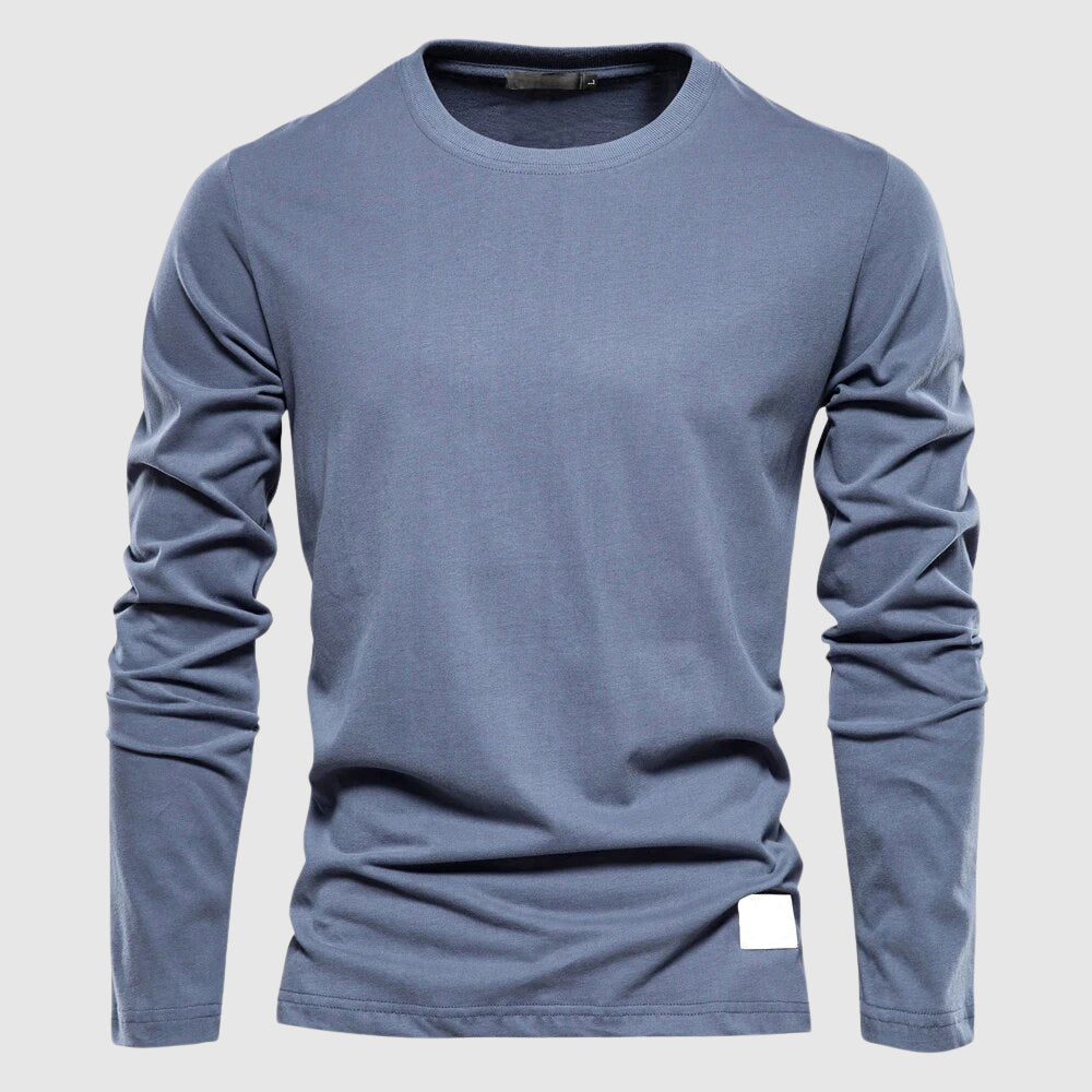 Klassisches Baumwollhemd Herren Elegant Business Casual