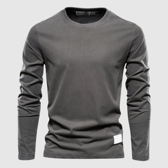 Klassisches Baumwollhemd Herren Elegant Business Casual