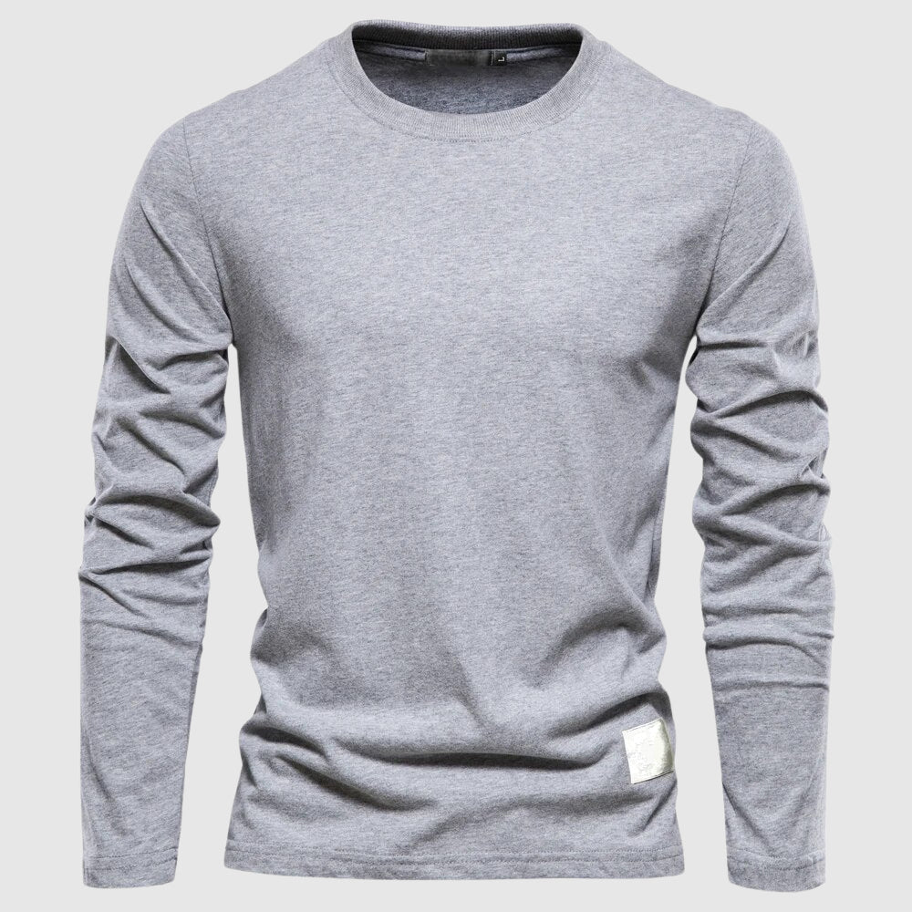 Klassisches Baumwollhemd Herren Elegant Business Casual