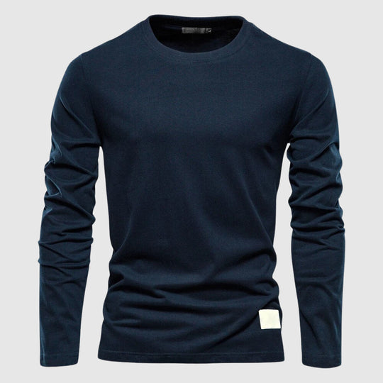Klassisches Baumwollhemd Herren Elegant Business Casual