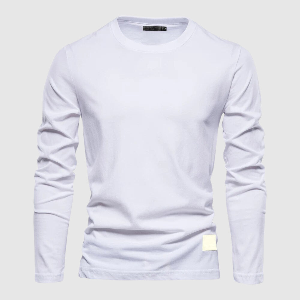 Klassisches Baumwollhemd Herren Elegant Business Casual
