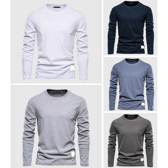 Klassisches Baumwollhemd Herren Elegant Business Casual