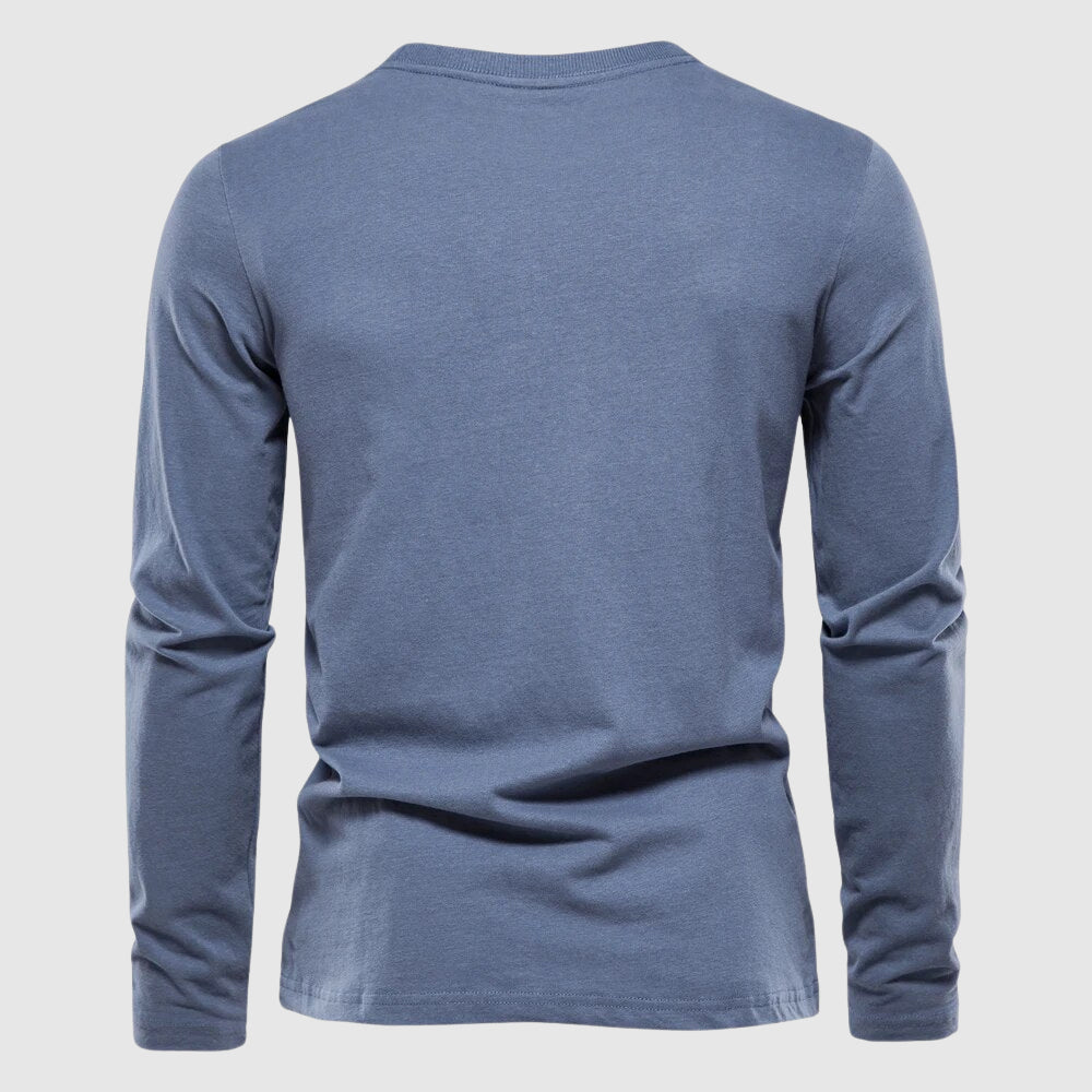 Klassisches Baumwollhemd Herren Elegant Business Casual