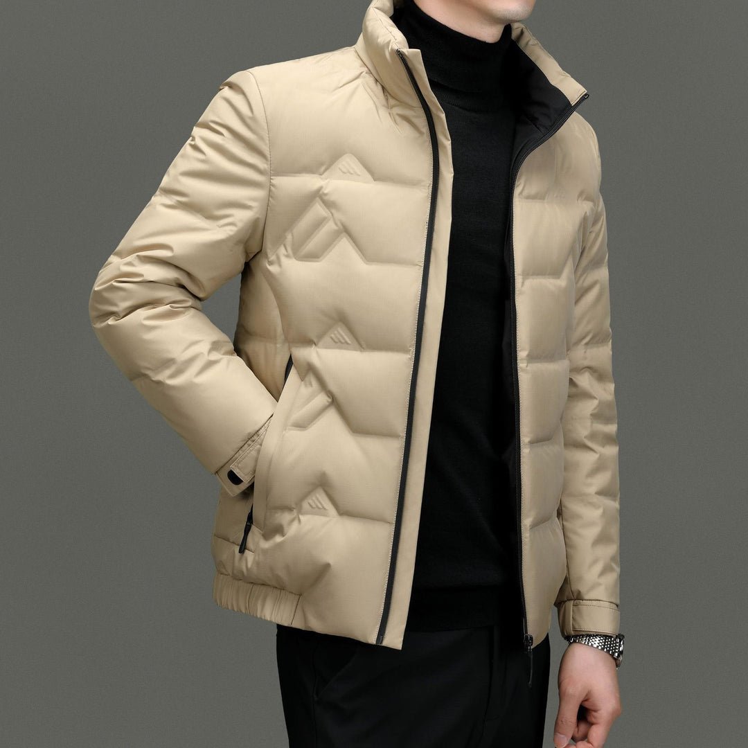 Daunenjacke Herren Entendaunen Seitentaschen Elegant
