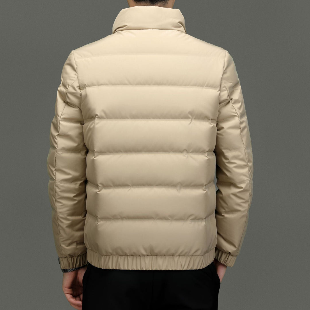 Daunenjacke Herren Entendaunen Seitentaschen Elegant