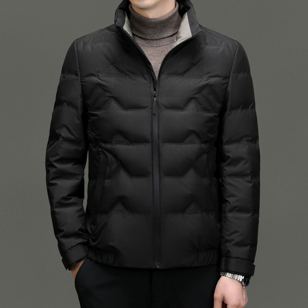Daunenjacke Herren Entendaunen Seitentaschen Elegant